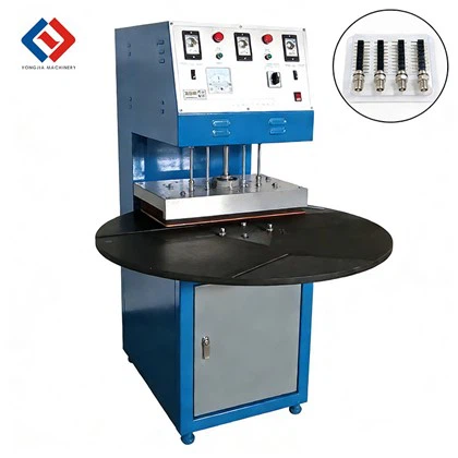 Augstas frekvences rotējošā galda blisteru blīvēšanas mašīna